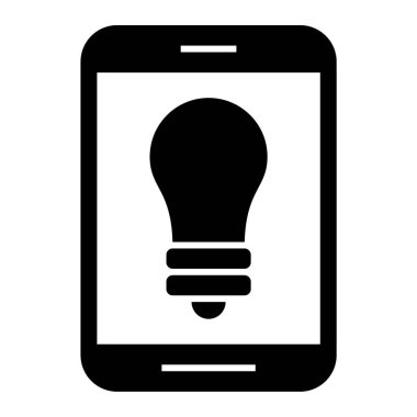 Cep telefonu simgesi, vektör illüstrasyonu