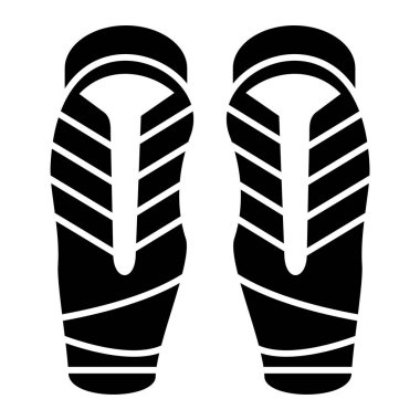 Parmak arası terlik ikonu. Web için ayakkabı vektör simgelerinin basit çizimi