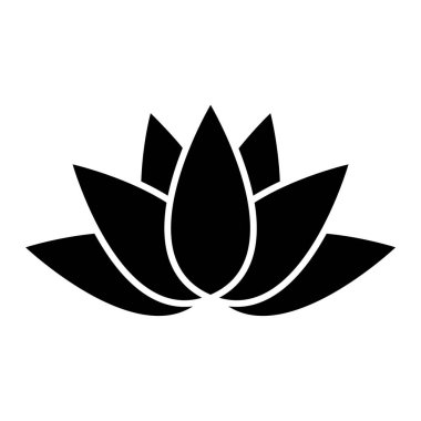 Nilüfer çiçeği ikonu vektör illüstrasyon tasarımı