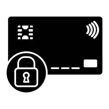Kredi kartı ikonu vektör illüstrasyonu