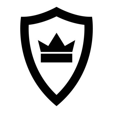 kalkan ikon vektör illüstrasyonu