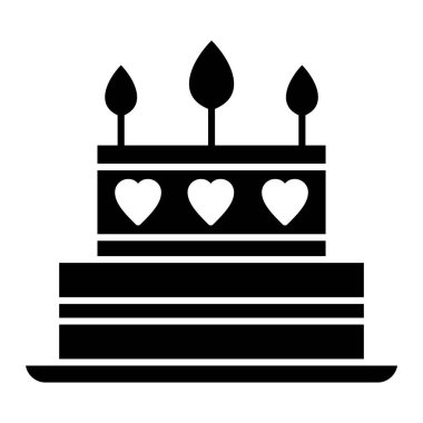 Mumlu kek vektör illüstrasyon tasarımı