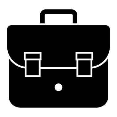 Çanta. Web simgesi basit illüstrasyon