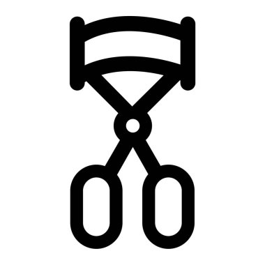 Göz kirpikleri kıvrımlı vektör çizimi