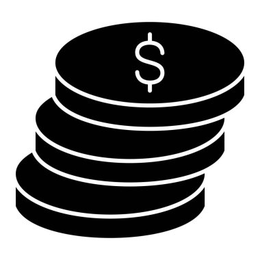 Dolar sikkeleri. Basit tasarım