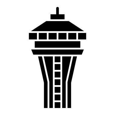 kule vektör simgesi. grafik ve web tasarımı için izole edilmiş düz illüstrasyon.