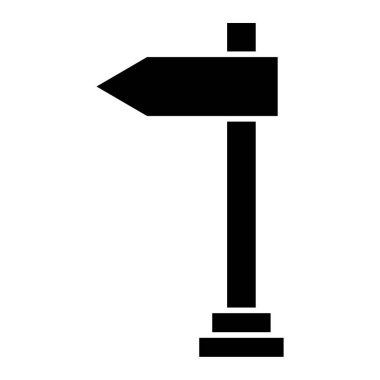 İşaret levhası Web simgesi basit illüstrasyon