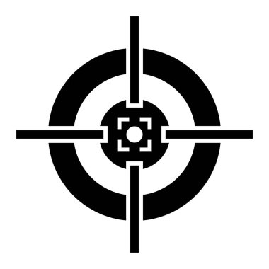 hedef simge vektör illüstrasyonu