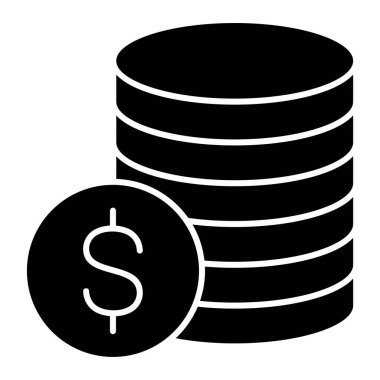 Dolar sikkeleri. Basit tasarım