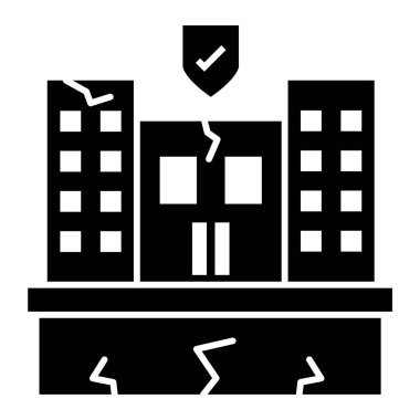 Bina. Web simgesi basit illüstrasyon