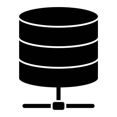 veritabanı. Web simgesi basit illüstrasyon