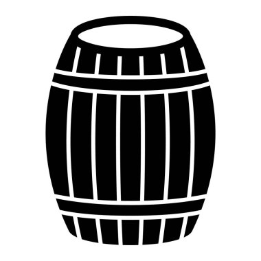 Bir fıçı bira ikonu. vektör illüstrasyonu