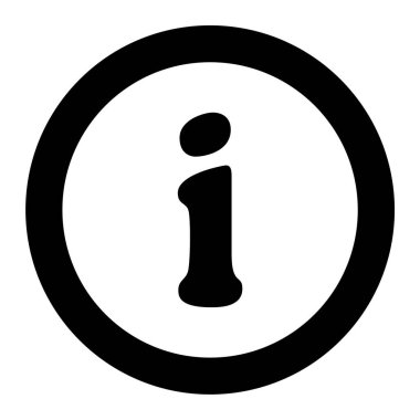 Bilgi. Web simgesi basit tasarım