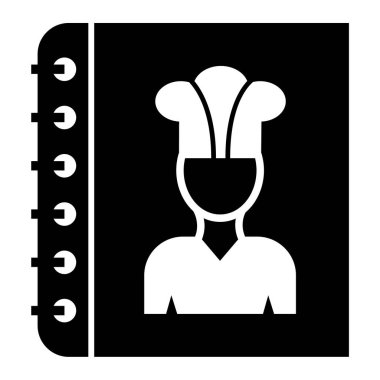 Şef. Web simgesi basit illüstrasyon