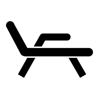 Sandalye. Web simgesi basit illüstrasyon