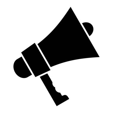 megafon ikonu. Web için basit hoparlör vektör simgeleri çizimi