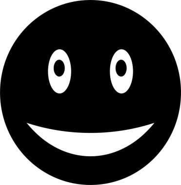 gülen yüz simgesi, vektör illüstrasyonu