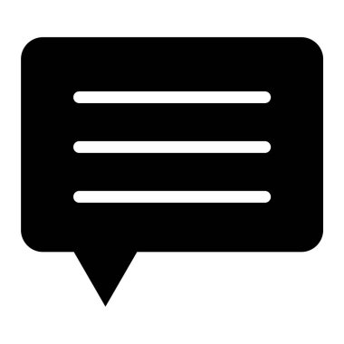 Mesaj var. Web simgesi basit illüstrasyon