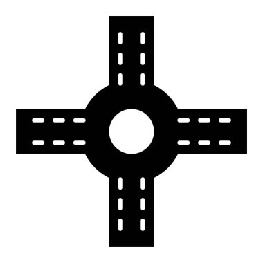 Web, mobil ve bilgi grafikleri için yol simgesi.