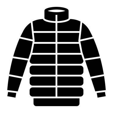 Kışlık kıyafet ikonu. vektör illüstrasyonu