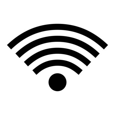 wifi simgesi vektör illüstrasyonu