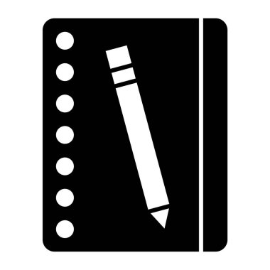 Kalem. Web simgesi basit illüstrasyon