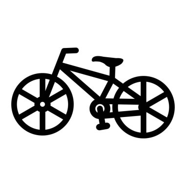 Web ve mobil uygulama tasarımınız için beyaz arkaplanda motosiklet simgesi izole edildi