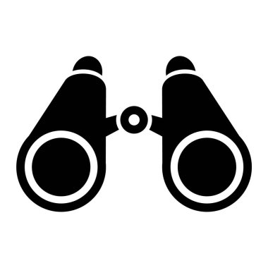 dürbün simgesi. Basit vektör illüstrasyonu