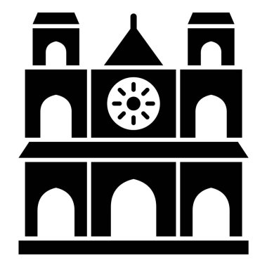 Bina. Web simgesi basit illüstrasyon