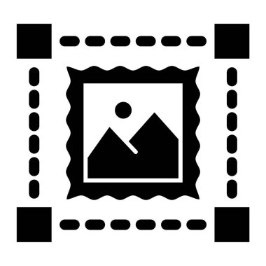 Fotoğraf. Web simgesi basit illüstrasyon