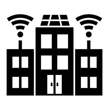 Kablosuz. Web simgesi basit illüstrasyon