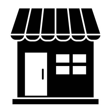 Dükkan. Web simgesi basit illüstrasyon