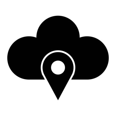 Bulut. Web simgesi basit tasarım