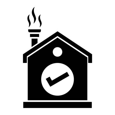 Bir ateş simgesinin vektör illüstrasyonu