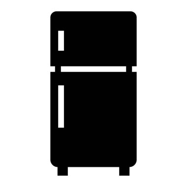 buzdolabı simgesi vektörü basit illüstrasyon