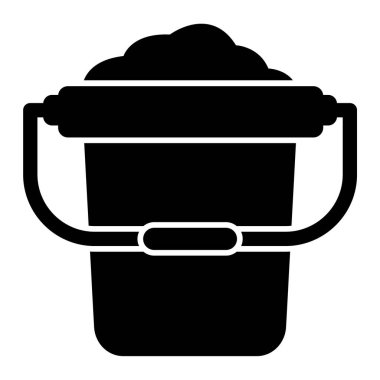 Yiyecek ve içecek ikonunun vektör illüstrasyonu