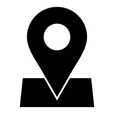 konum. Web simgesi basit illüstrasyon