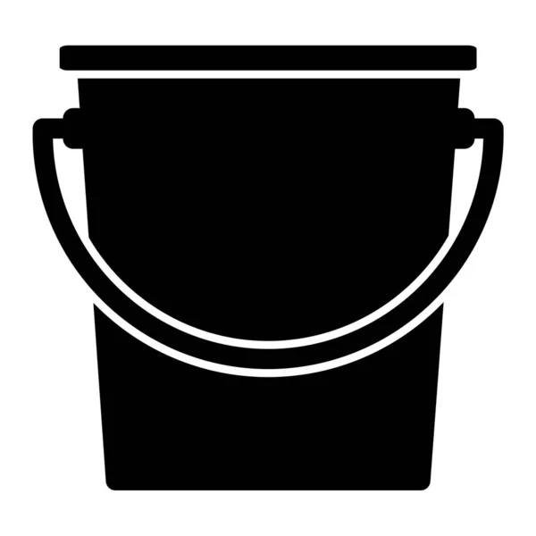 Bucket Icon Simple Illustration Web — Vetor de Stock