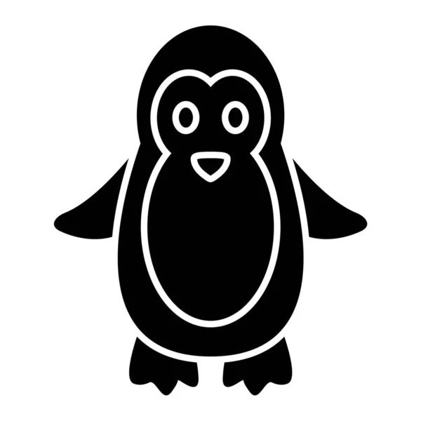 Penguin Icon Vector Simple Illustration — Stock Vector