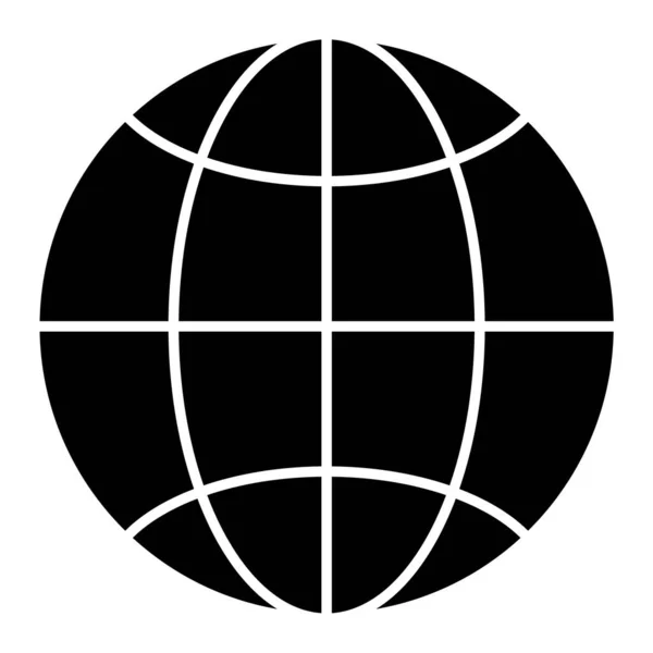 Ukázka Vektoru Globální Síťové Ikony — Stockový vektor