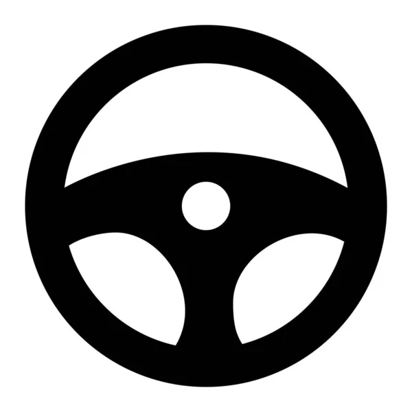 Steering Wheel Simple Design — Stock Vector
