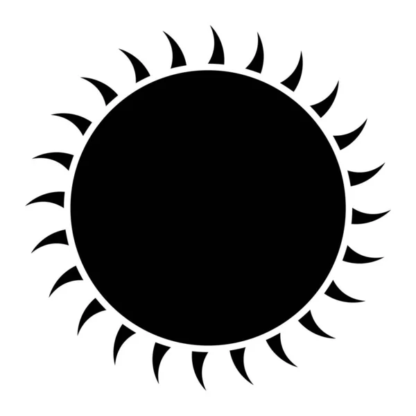 Sonnensymbol Einfache Illustration Von Sonnenblumen Vektorsymbolen Für Das Web — Stockvektor