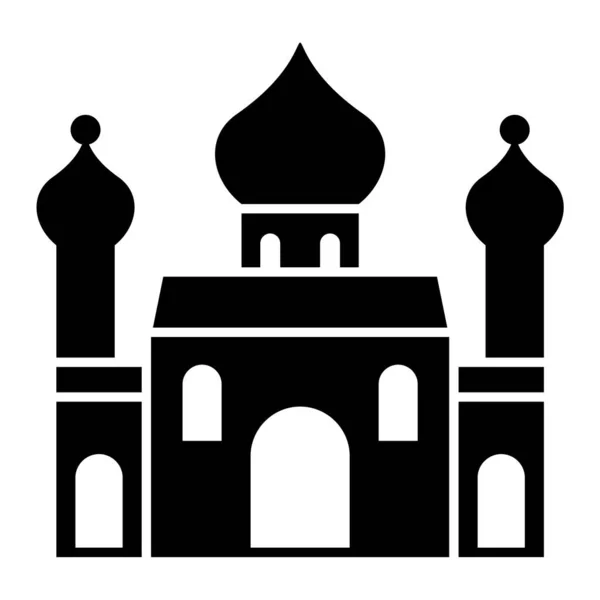 モスク Webアイコンシンプルなイラスト — ストックベクタ