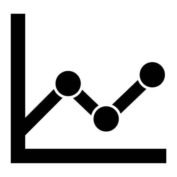 Діаграма Веб Іконка Проста Ілюстрація — стоковий вектор