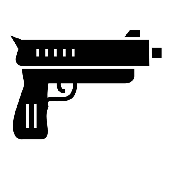 Gun Web Icon Simple Illustration — Stock Vector