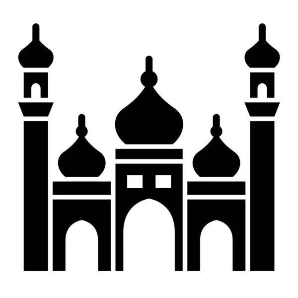 Moskee Icoon Vector Illustratie — Stockvector