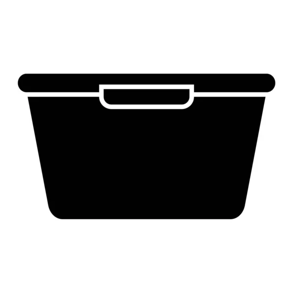 Shopping Basket Icon Simple Illustration Laundry Bucket Vector Icons Web — стоковый вектор