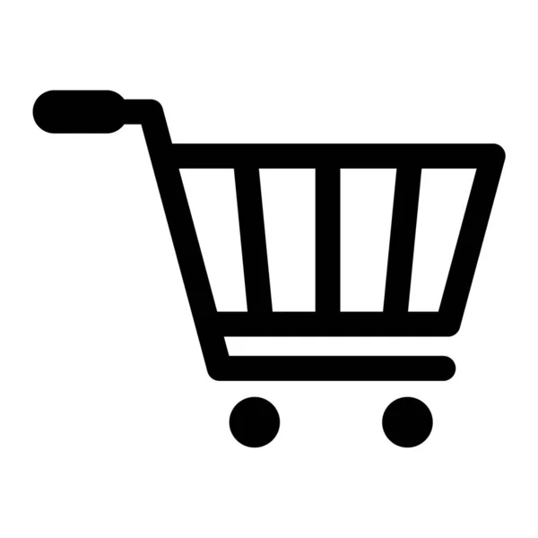 Warenkorb Symbol Einfache Illustration Des Shop Shop Vektorsymbols Für Web — Stockvektor