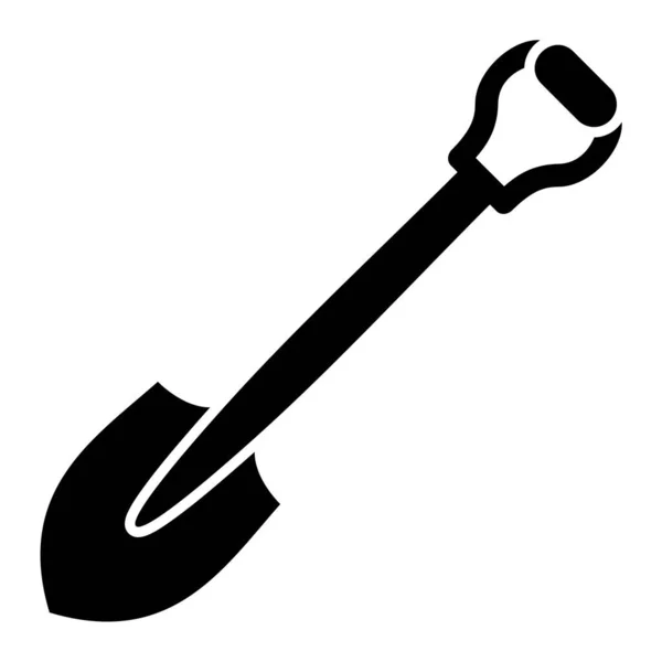 Shovel Web Icon Vector Illustration — Stock Vector