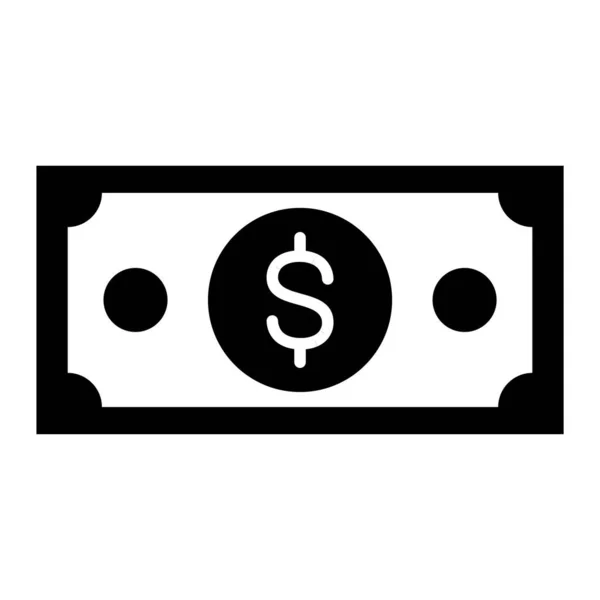 Geld Web Icoon Eenvoudige Illustratie — Stockvector